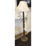 Oak standard lamp