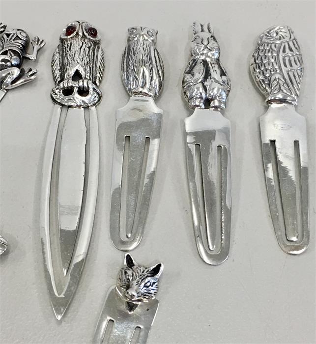 Selection of 9 Silver Novelty Bookmarks - Image 3 of 3