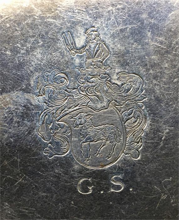 Georg Jensen Silver patch / pill Box with Armorial engraved Lid - Image 6 of 6