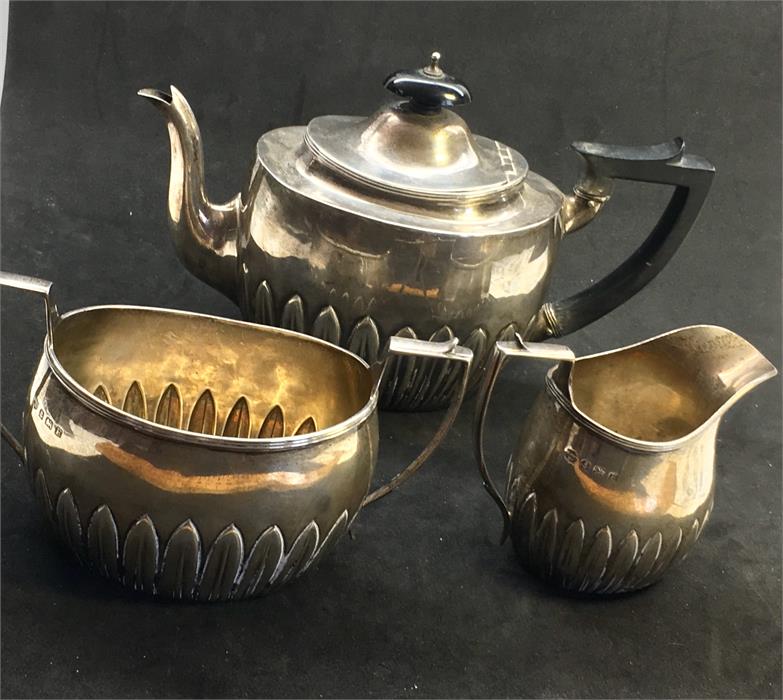 Antique Silver Batchelors Tea Service v