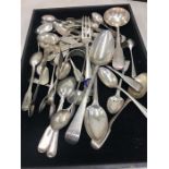 large collection of silver hallmarked cutlery weight 900g