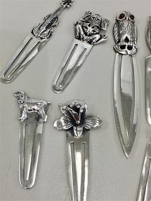 Selection of 9 Silver Novelty Bookmarks - Image 2 of 3