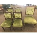 Set of 4 Edwardian Dining Chairs and Ladies Chair