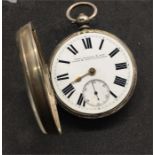 Antique open face key wind Fusee Pocket watch by John Walker leek & Macclesfield