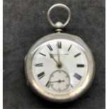 Antique Silver Pocket Watch Fattorini & Sons Bradford A/F