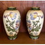 Antique Ernest Wahliss EW Austria Vienna Porcelain Vases each measures approx 31cm tall