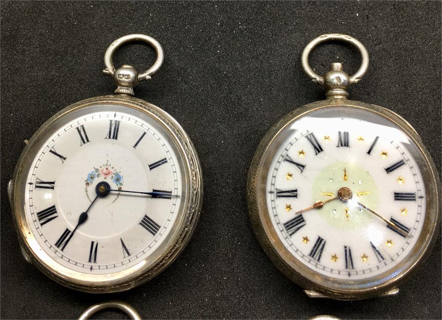 4 antique fob watches - Image 4 of 5