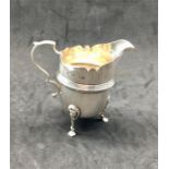 Hallmarked Silver Cream Jug Birmingham silver hallmarks measures approx 82mm tall weight 66g