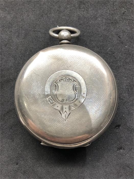 Antique Silver Pocket Watch Fattorini & Sons Bradford A/F - Image 2 of 4