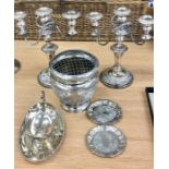 Quantity of Antique and Vintage Silver Plate Items.