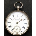 Antique silver pocket watch by J.G.Graves Sheffield