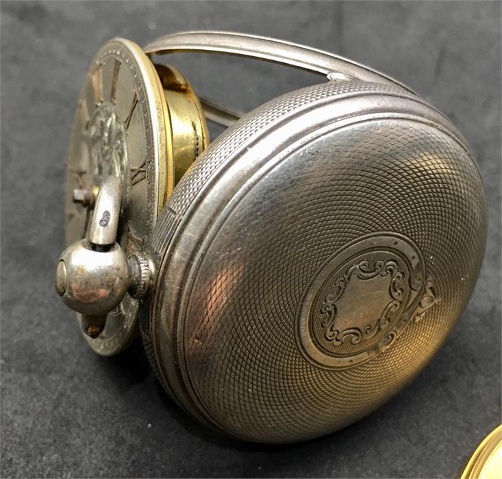Antique Silver Dial key wind Fusee Pocket watch by G.Jimister maryhill possibly New zealand - Image 7 of 7