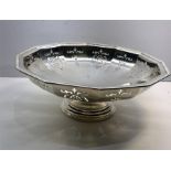 Antique Pierced Silver Fruit Bowl birmingham silver hallmarks measures approx 21.5cm dia good condit