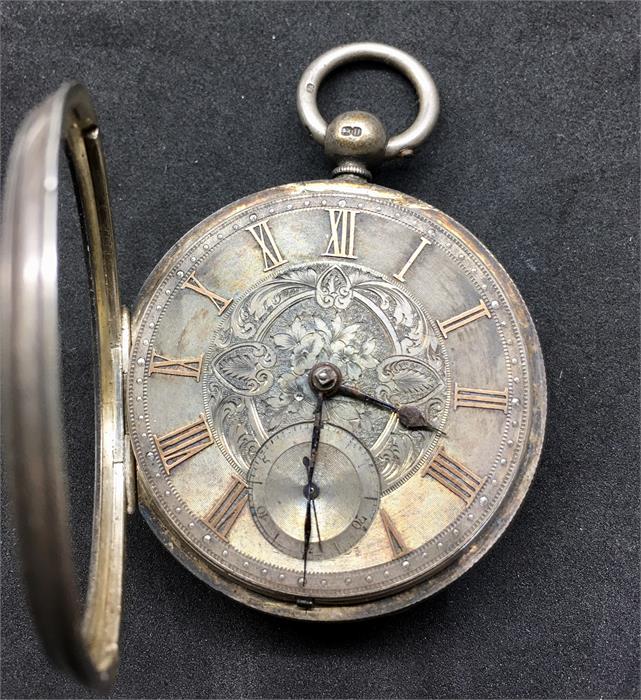 Antique Silver Dial key wind Fusee Pocket watch by G.Jimister maryhill possibly New zealand