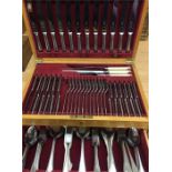 Boxed deco E Leclere canteen of cutlery