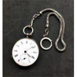 Antique Continental silver pocket watch not working a/f