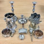 Large Selection of Antique and Vintage Silver Plate.