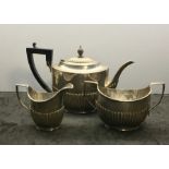 Antique 3 piece Silver Tea Service London silver hallmarks weight 1050g