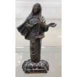 Religious Mary Bronze figurine