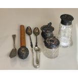 Collection of silver items