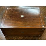 Mahogany writing box no intiere