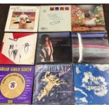 collection of 9 vintage LP Records includes led zeppelin, best of cream ,Tommy, renaissance, the ass