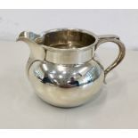 Hallmarked silver milk / cream Jug Birmingham silver hallmarks weight 122 g