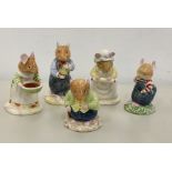 5 Royal Doulton figures from the Brambly Hedge Collection