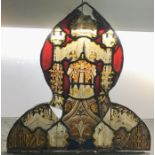Original 15th / 16th Century Medieval Stained Glass window Panel ..originated from Brugge and was in