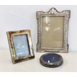 3 silver picture frames backs in need of repair