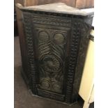 Oak Carved corner unit