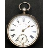 Antique silver pocket watch by J.G.Graves Sheffield