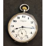S Smith and Son Ltd Trafalgar Square London Silver Pocket Watch