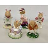 5 Royal Doulton figures from the Brambly Hedge Collection