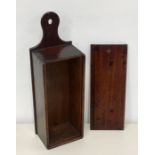 Antique Mahogany Candle Box