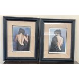 Pair Limited Edition prints, Portraits of Carla II, by Demingo, Signed 667/850 and 661/850