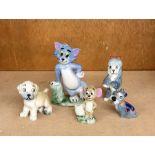 4 wade figures includes tom and jerry