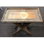 Oriental serving table