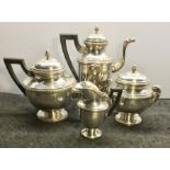 Quality 1st Degree French Silver 4 piece Tea Service ..
