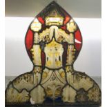 Original 15th / 16th Century Medieval Stained Glass window Panel ..