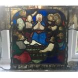 Original 15th / 16th Century Medieval Stained Glass window Panel