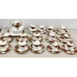 Royal Albert Old Country Rose tea and coffee service