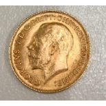 1914 gold Half Sovereign