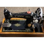 Singer sewing machine in case
