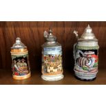 3 Vintage Steins.