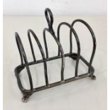 Hallmarked Silver Toast Rack sheffield silver hallmarks weight 75g