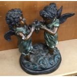 Antique Bronze depicting two Cherubs