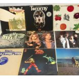 collection of 9 vintage LP Records includes led zeppelin, best of cream ,Tommy, renaissance, the ass