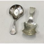 2 Georgian Caddy Spoons Only hallmarked silver the othernot