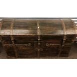 Large wooden dome topped trunk